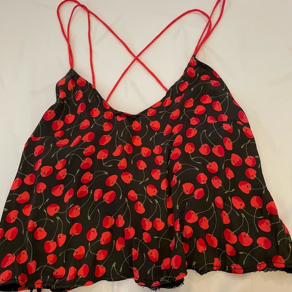 Free People Silky Criss Cross Tank - Picture 2 of 4